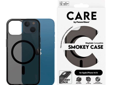 CARE by PanzerGlass iPhone 13   14 FLAGSHIP Urban Combat Case - MagSafe Kompatibel - Smokey   Black Discount