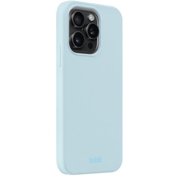 Holdit iPhone 14 Pro Soft Touch Silikone Case - Mineral Blue Sale