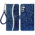 EIDERWOOD Samsung Galaxy S24   S25 Glimmer Flip Cover m. Kortholder og Ståfunktion - Blå Online Sale