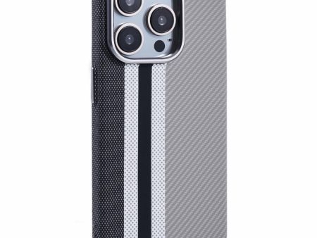 EIDERWOOD Mønstret Carbon Cover - iPhone 12 12 Pro - MagSafe Kompatibel - Grey Stripes on Sale