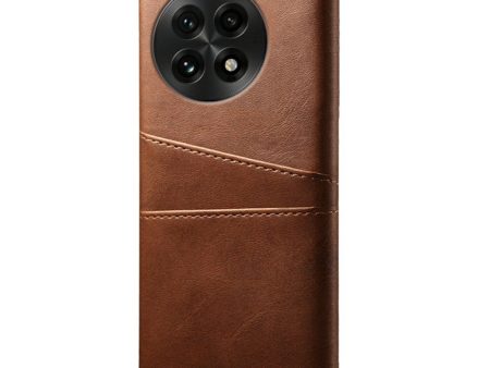 EIDERWOOD OnePlus 13 Kunstlæder Cover m. Indbygget Kortholder - Brun Sale