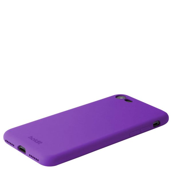 Holdit iPhone SE (2022   2020)   8   7 Soft Touch Silikone Case - Bright Purple Hot on Sale