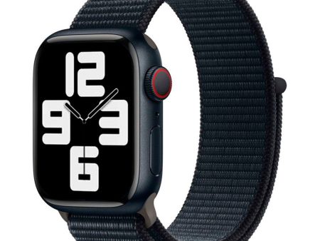 Apple Watch (42 44 SE 45 46 49mm) Lippa Nylon Rem - Mørkeblå on Sale