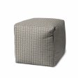 17  Taupe Cube Geometric Indoor Outdoor Pouf Cover Online Hot Sale