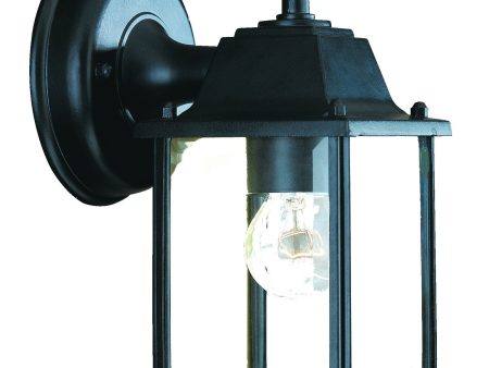 Matte Black Hanging Glass Lantern Wall Light Online Hot Sale