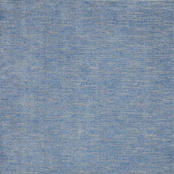 10  X 14  Blue And Grey Striped Non Skid Indoor Outdoor Area Rug Hot on Sale