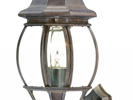 Dark Brown Glass Globe Wall Light Online Sale