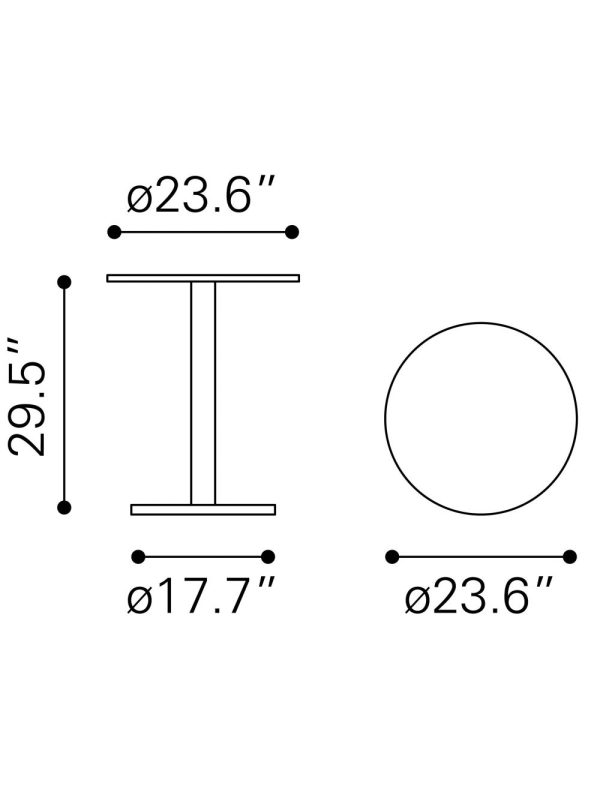 24  Gold And White Round End Table Supply