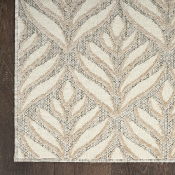 3  X 4  Gray and Ivory Floral Indoor Outdoor Area Rug Online Hot Sale