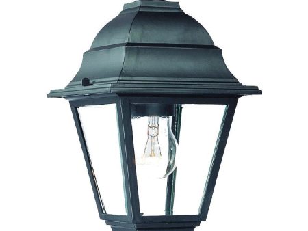 Matte Black Beveled Glass Outdoor Hanging Light Hot on Sale