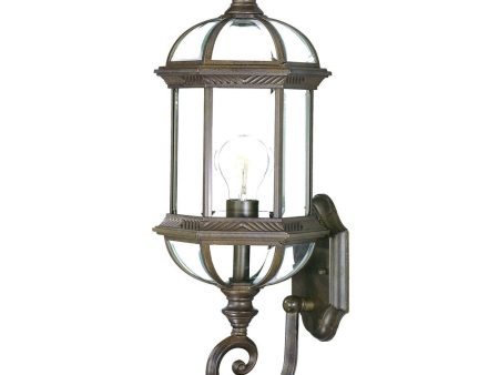 Antique Brown Cylindrical Lantern Wall Light Online