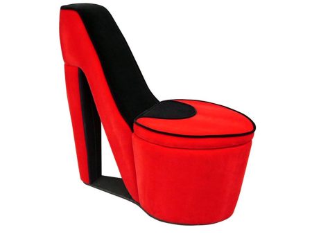 32  Red Faux Suede Side Chair Online Hot Sale