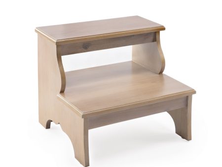 15  Natural Solid and Manufactured Wood Step Stool Hot on Sale