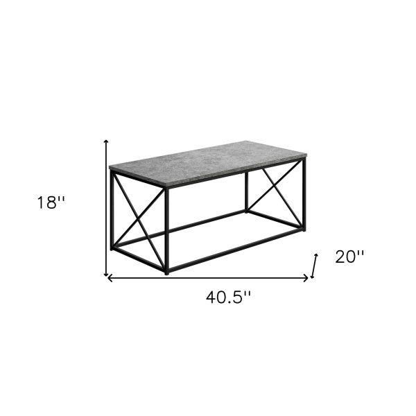 41  Gray And Black Wood And Metal Coffee Table For Cheap