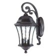 XL Antique Black Tapered Hanging Lantern Wall Light For Cheap