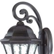 XL Antique Black Tapered Hanging Lantern Wall Light For Cheap