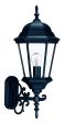 Matte Black Domed Glass Lantern Wall Light Online