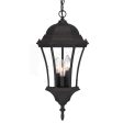 Three Light Matte Black Carousel Lantern Hanging Light Hot on Sale