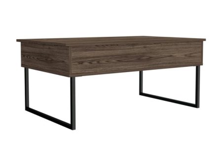 41  Dark Brown And Black Metal Lift Top Coffee Table Online Hot Sale