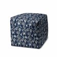 17  Blue Cube Indoor Outdoor Pouf Cover For Cheap