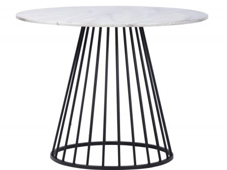 43  White And Black Rounded Metal Pedestal Base Dining Table Discount