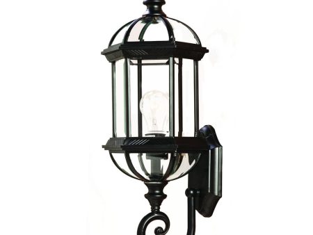 Matte Black Cylindrical Lantern Wall Light Supply