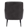 29  Black Faux Leather Tufted Arm Chair on Sale