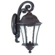 Antique Black Tapered Hanging Lantern Wall Light Online Sale