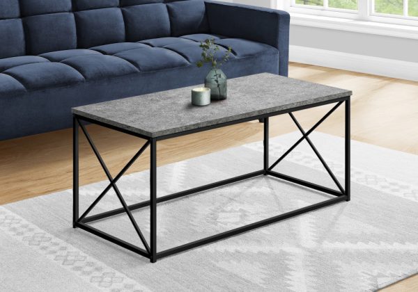 41  Gray And Black Wood And Metal Coffee Table For Cheap