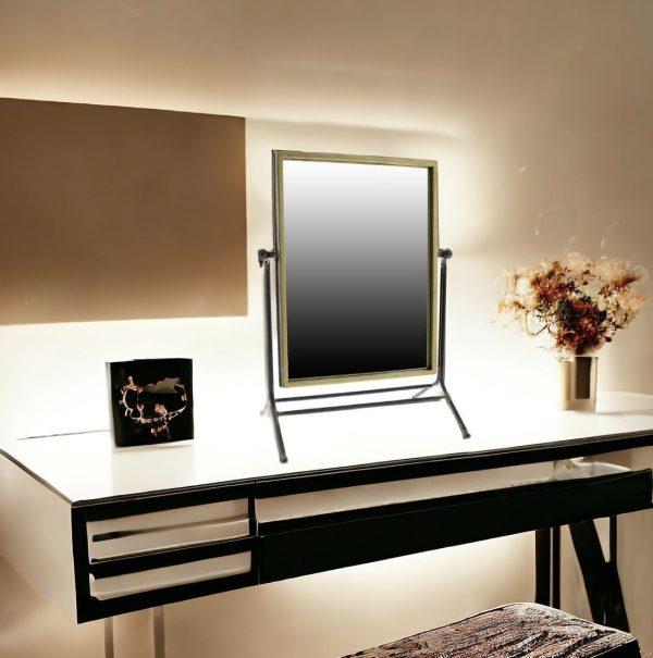 18  Black Framed Makeup Shaving Tabletop Mirror Supply