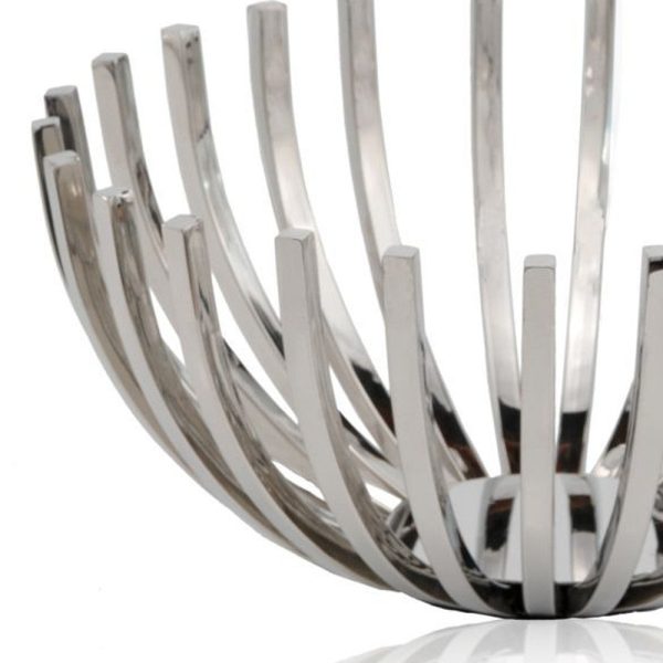 6  Silver Stainless Steel Decorative Bowl For Discount