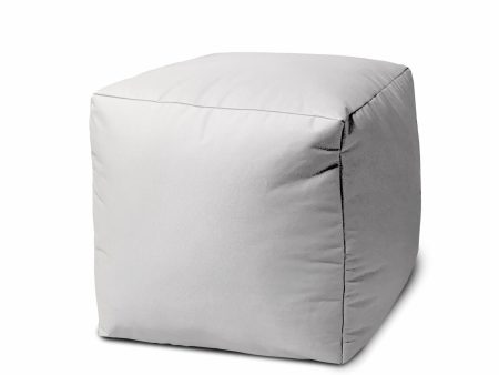 17  Cool Crisp White Solid Color Indoor Outdoor Pouf Ottoman Online Sale