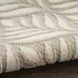 3  X 4  Gray and Ivory Floral Indoor Outdoor Area Rug Online Hot Sale