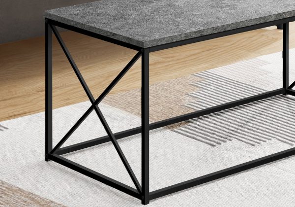 41  Gray And Black Wood And Metal Coffee Table For Cheap