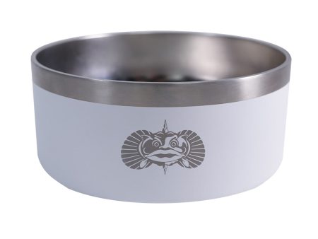 Toadfish Non-Tipping Dog Bowl - White [1052] Supply