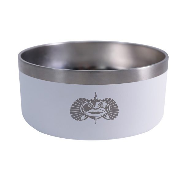 Toadfish Non-Tipping Dog Bowl - White [1052] Supply