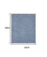 10  X 14  Blue And Grey Striped Non Skid Indoor Outdoor Area Rug Hot on Sale