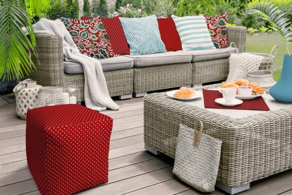 17  Turquoise Cube Polka Dots Indoor Outdoor Pouf Cover For Discount