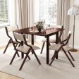 Kitchen Table Set for 2 Expandable Dining Table with 2 Upholstered Folding Chairs Cheap