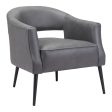 27  Grey Faux Leather And Gold Arm Chair Cheap