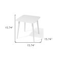 16  White Square Metal Outdoor Side Table For Cheap