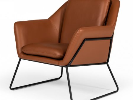 31  Brown And Black Faux Leather Lounge Chair For Discount