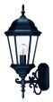 Matte Black Domed Glass Lantern Wall Light Online