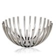 6  Silver Stainless Steel Decorative Bowl For Discount