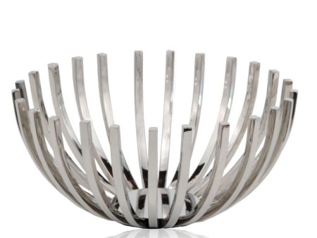 6  Silver Stainless Steel Decorative Bowl For Discount