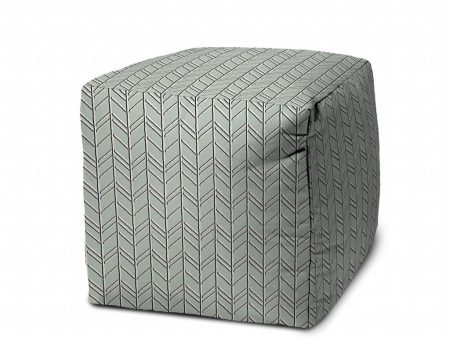 17  Green Cube Geometric Indoor Outdoor Pouf Cover Supply