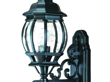 Matte Black Glass Globe Wall Light on Sale