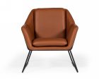 31  Brown And Black Faux Leather Lounge Chair For Discount