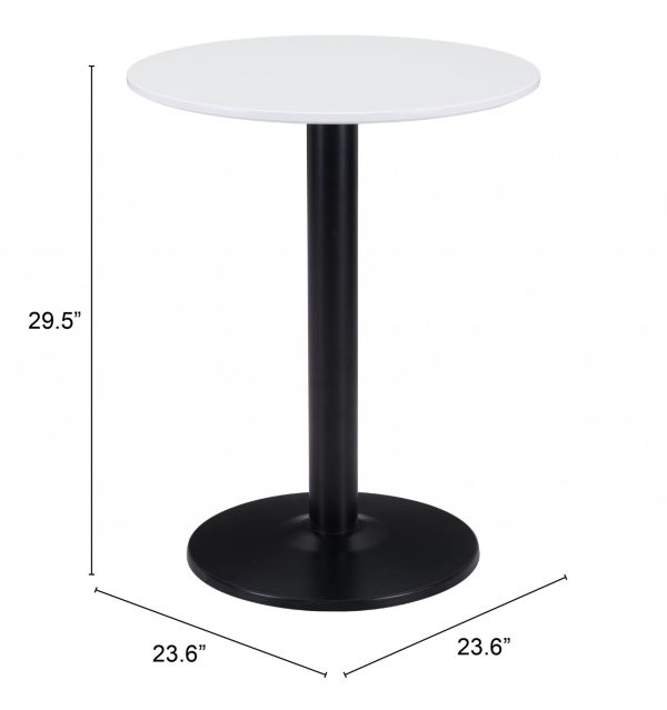 24  Black And White Round End Table Supply