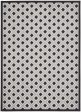 10  X 13  Black And White Gingham Non Skid Indoor Outdoor Area Rug For Sale